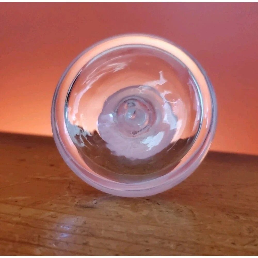 Blenko Williamsburg C6 W Glass Bottle Hand-blown Ship Decanter With Stopper Euc
